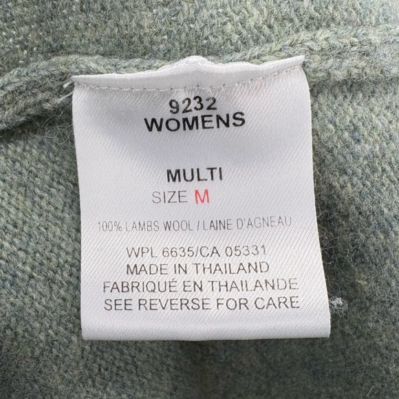 Vintage Y2K Woolrich 100% Lambs Wool Zip Fair Isle Sweater | Sz Medium | Green - Picture 4 of 16